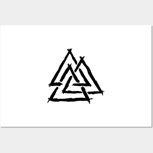 Valknut Norse Symbol Posters and Art